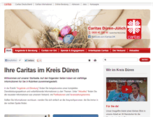 Tablet Screenshot of caritasverband-dueren.de